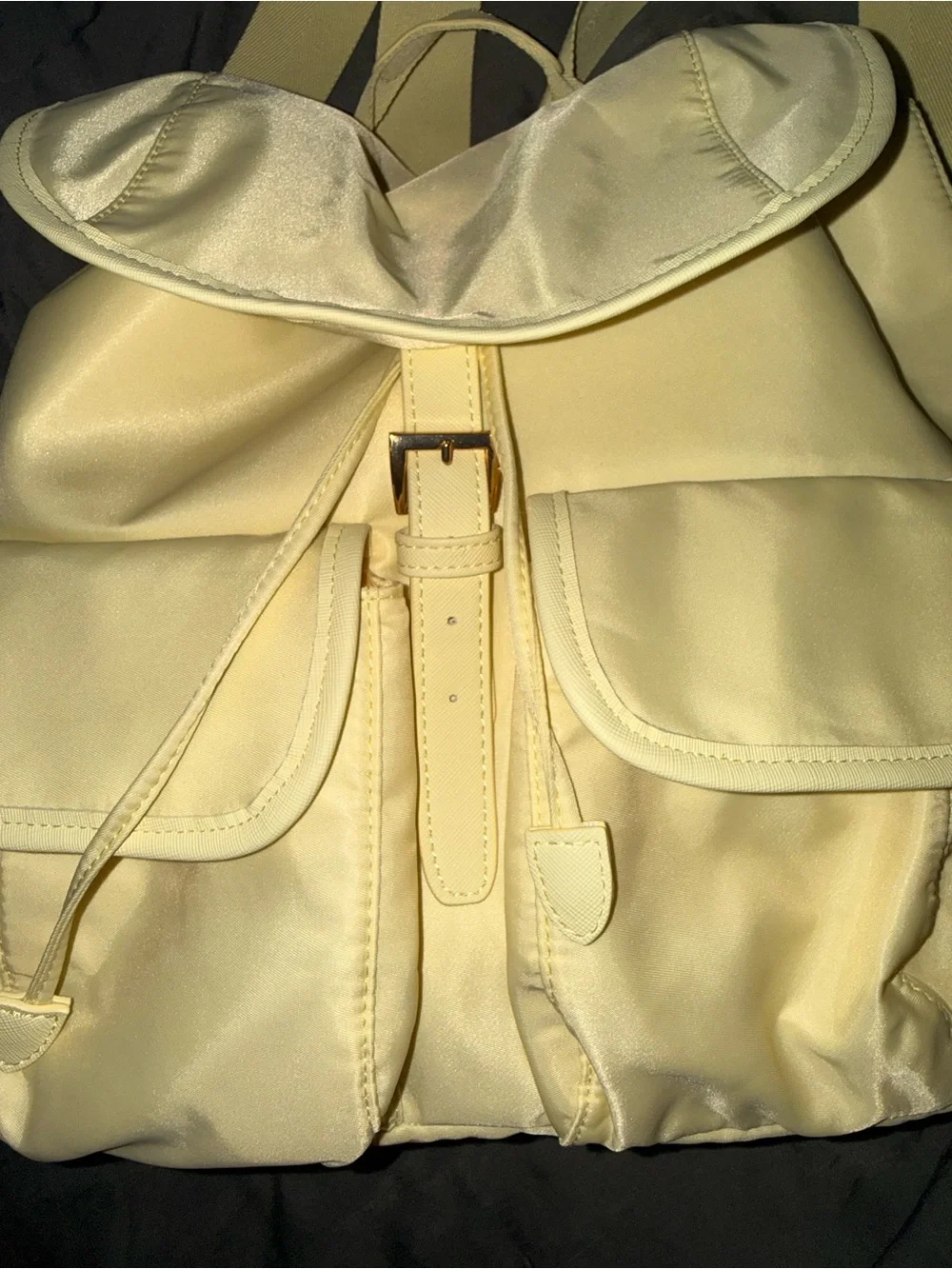 Women's Backpack - Minimal Backpack Baby Yellow